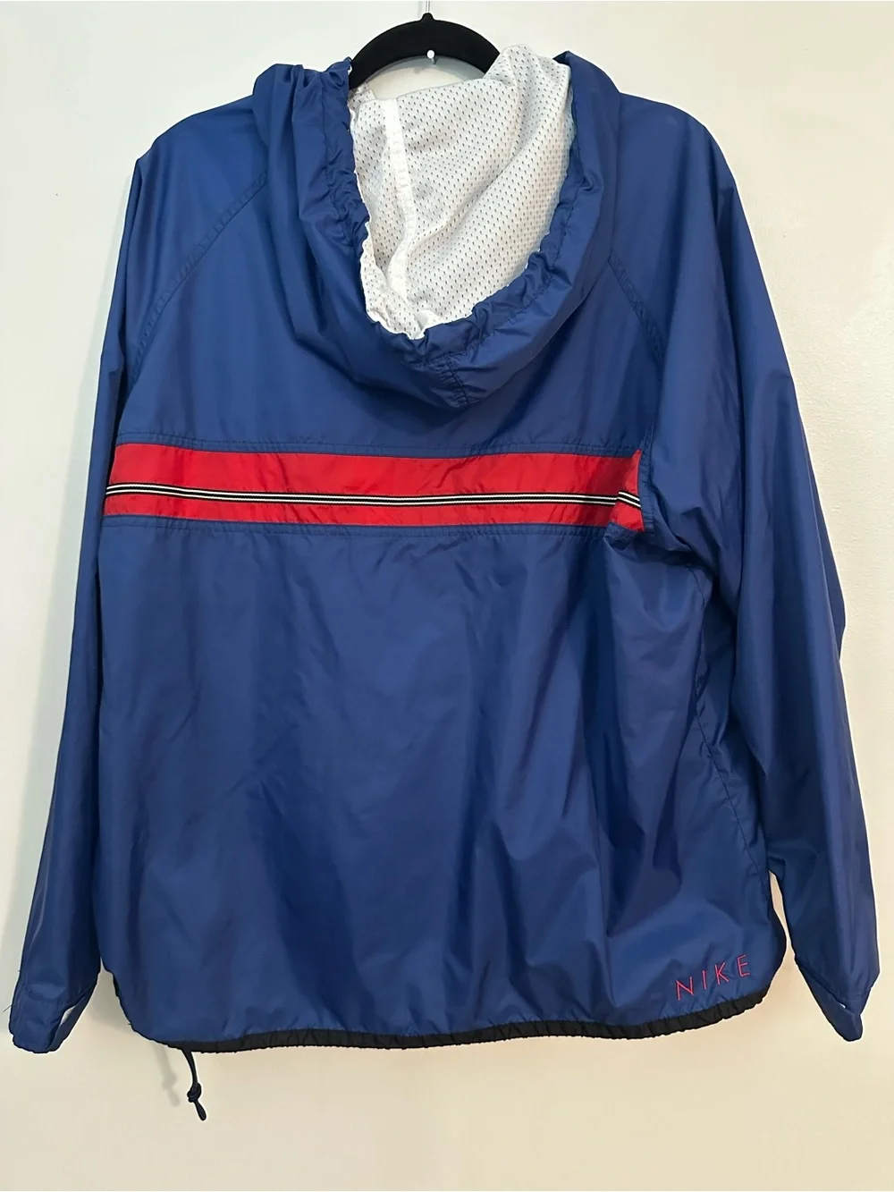 Nike Vintage Mesh Lined Windbreaker Y2K Embroidered Spellout Logo Youth XL